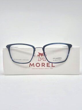 MOREL Lightec 30265L BB 22 54mm Blue New Eyeglasses Made in France